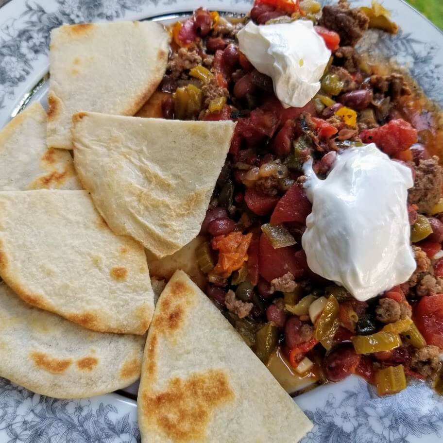 Many Peppers Chili On The Griddle